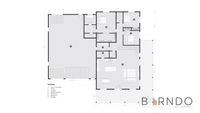 This image shows the first floor of a barndominium plan.