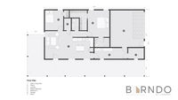 This image shows the first floor of a barndominium plan.