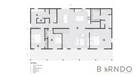 This image shows the first floor of a barndominium plan.