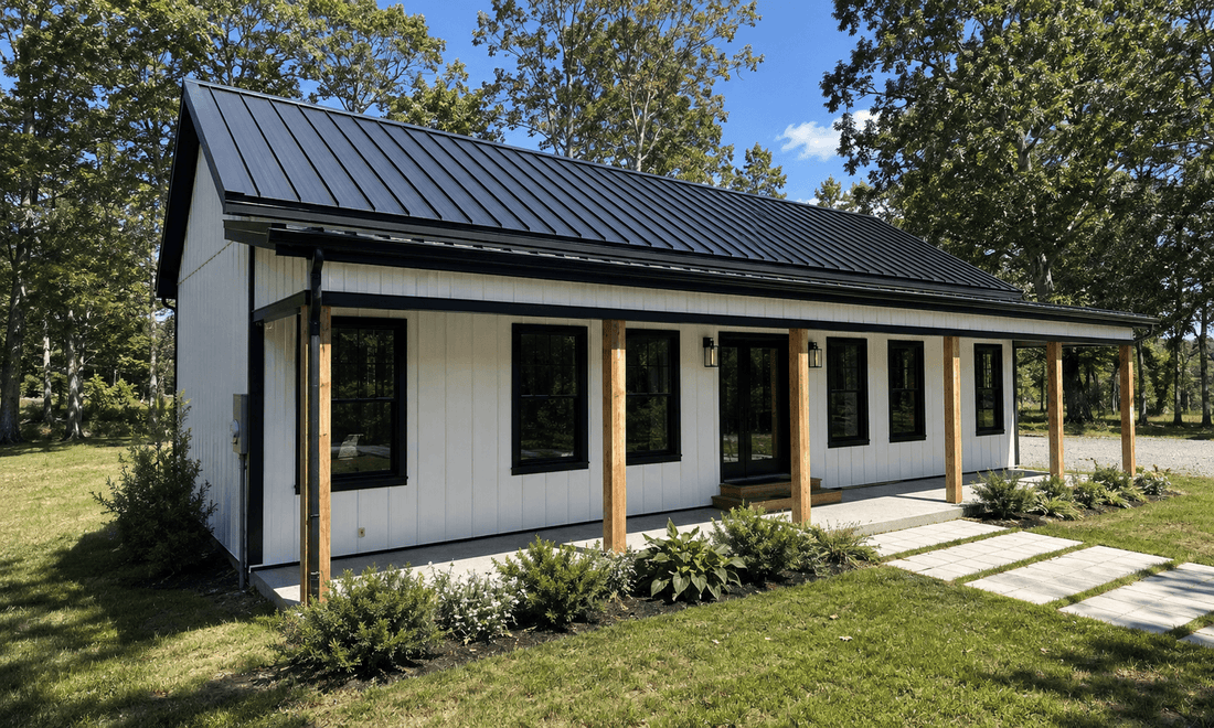A barndominium built by a Barndo Kit Co customer